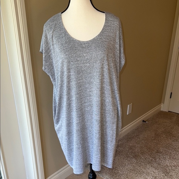 Aritzia Dress Wilfred Free Gray Lorelei with Pockets Oversized Fit Women's Sz S - Picture 3 of 13